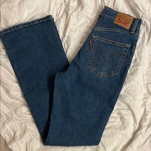 Levi's Women’s  Dark Blue Straight Jeans